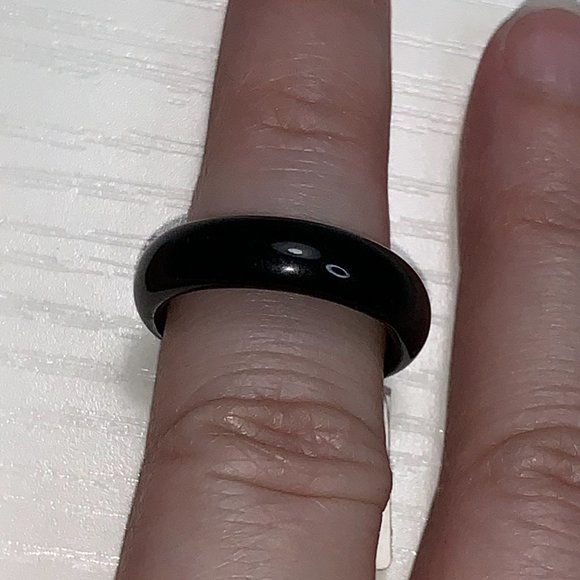 Onyx Solitaire Rings - Picture 6 of 11